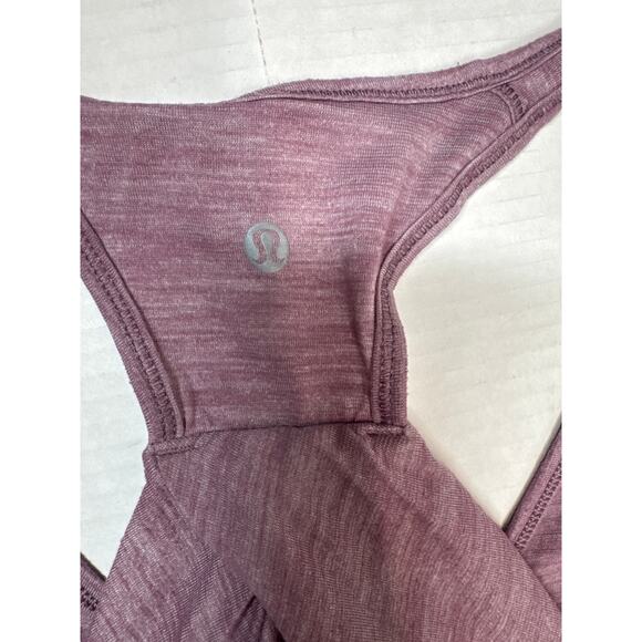 Lululemon Essential Tank‎ Heathered Dusty Mauve Racerback Size S Approximate - Picture 4 of 5